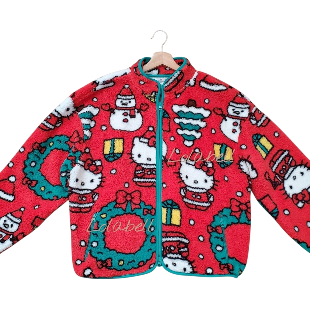 Hello Kitty Christmas Fleece Jacket- Last one!